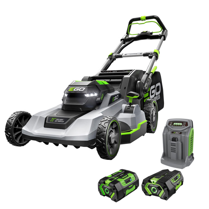 EGO Power+ lawn mower touch drive handle enables precise, palm-driven control.