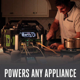 EGO Power+ Nexus Power Station backup power for a fridge during outages.