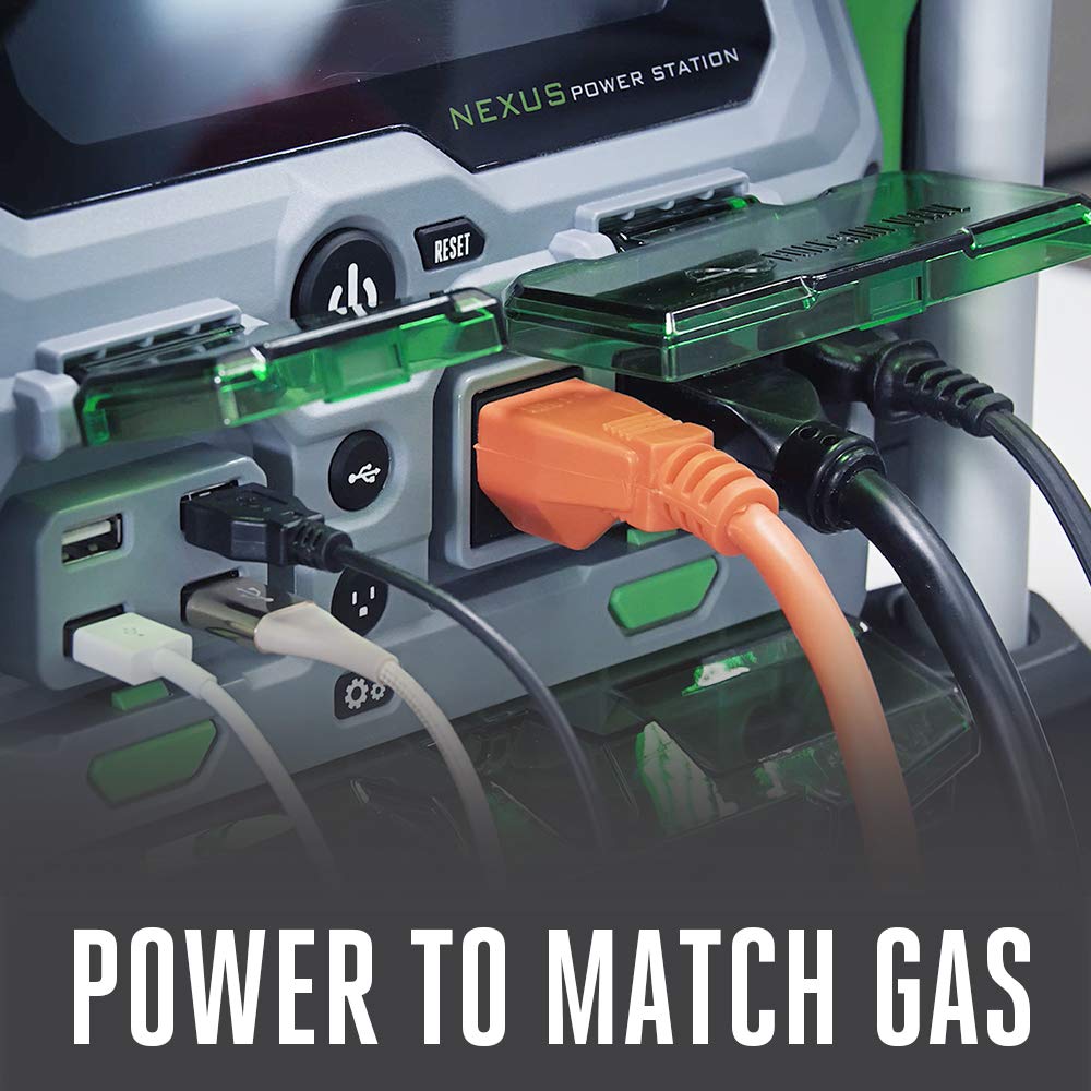 EGO Power+ Nexus Power Station tailgate setup powers slow cooker and grill.