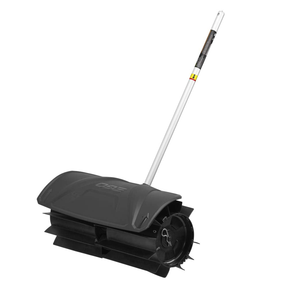 EGO Power+ rubber broom attachment, 21 inch sweep for fast debris pickup.