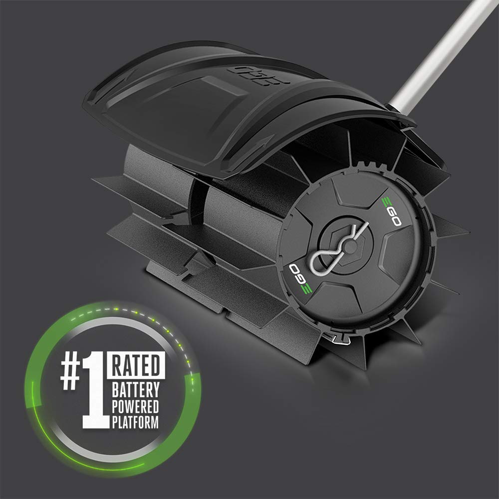 EGO Power+ rubber broom attachment, durable rubber sweeper for heavy debris.