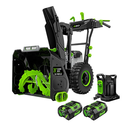 EGO Power+ SNT2405 front view showcases cordless snow power for easy driveways.
