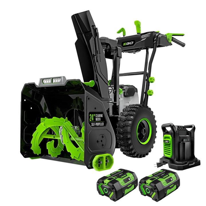EGO Power+ SNT2405 front view showcases cordless snow power for easy driveways.