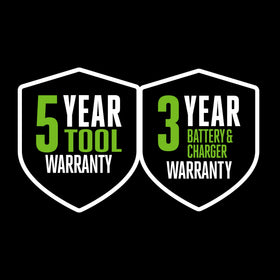 Included 6.0Ah battery delivers up to 230 cuts on a 4x4