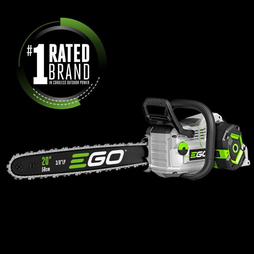 EGO Power+ cordless chain saw cutting large branches