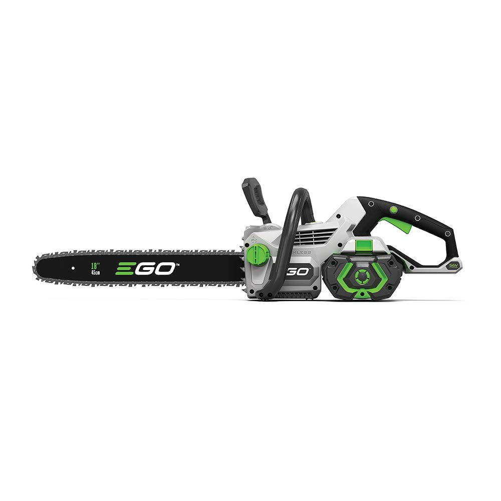 EGO Power+ CS1803 front view showing cordless setup on site