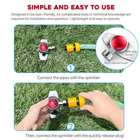 Ehaijia metal spot sprinklers with rust-resistant parts for sun and rain.