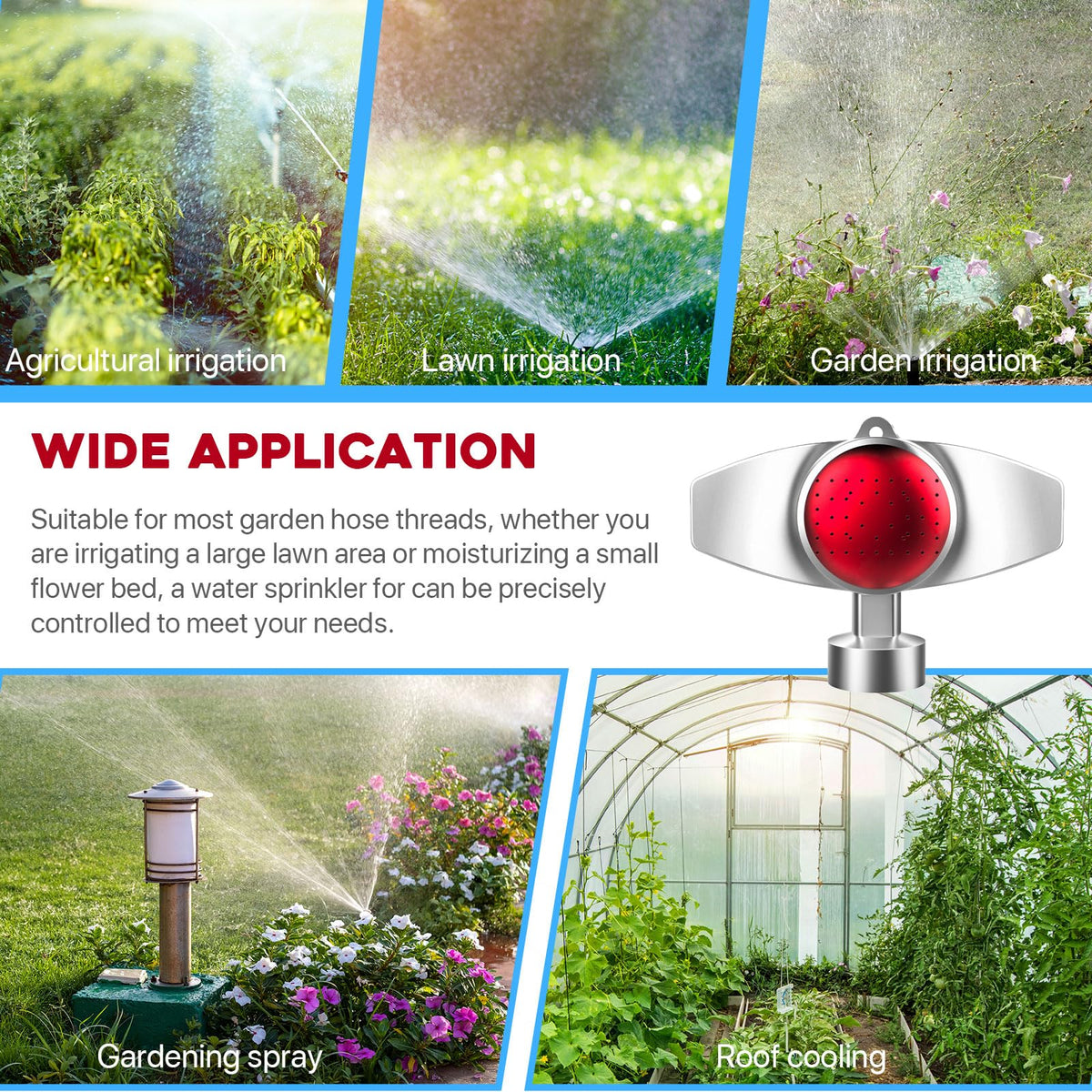 Ehaijia sprinkler assembly: easy setup, no tools required for beginners.