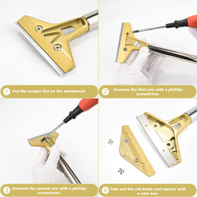 EHDIS 4-inch metal blade ready for fast stain removal on grills
