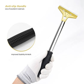 EHDIS ergonomic non-slip grip improves control while scraping