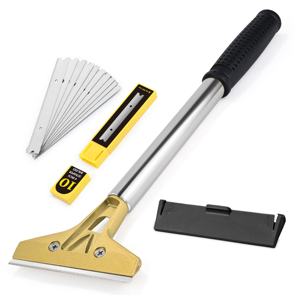 EHDIS flat-top grill scraper with razor blade for efficient griddle cleaning