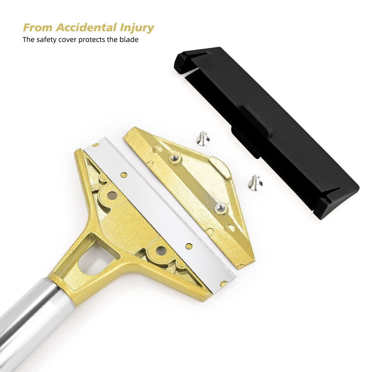 EHDIS stainless steel handle provides durable grip during cleaning