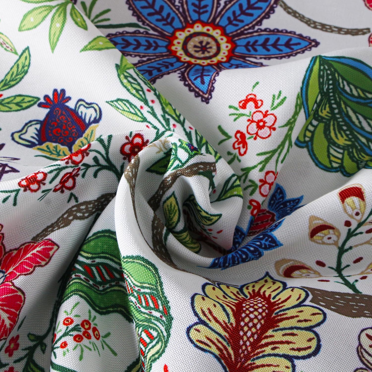 EHouseHome durable polyester tablecloth resists shrinking and fading for long-lasting fit.