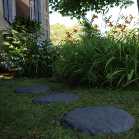 Ei resin outdoor stones designed to withstand weather.