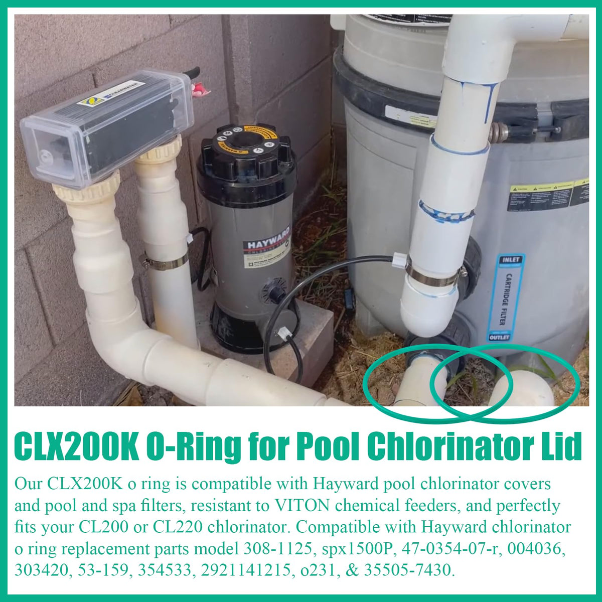 Sealing test scene with Eiahonen CLX200K O-Ring preventing leaks.