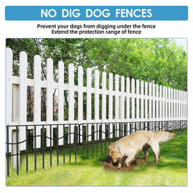Eibikdi 40ft no-dig fence outlines custom garden borders.
