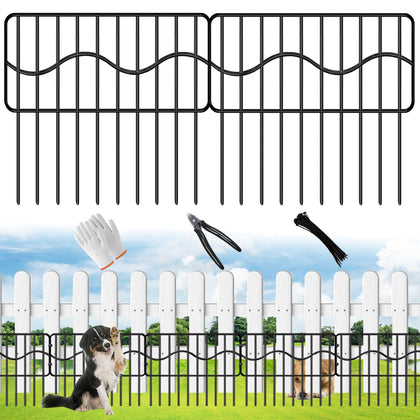 Eibikdi garden fence with a wavy design protects borders and adds decor.