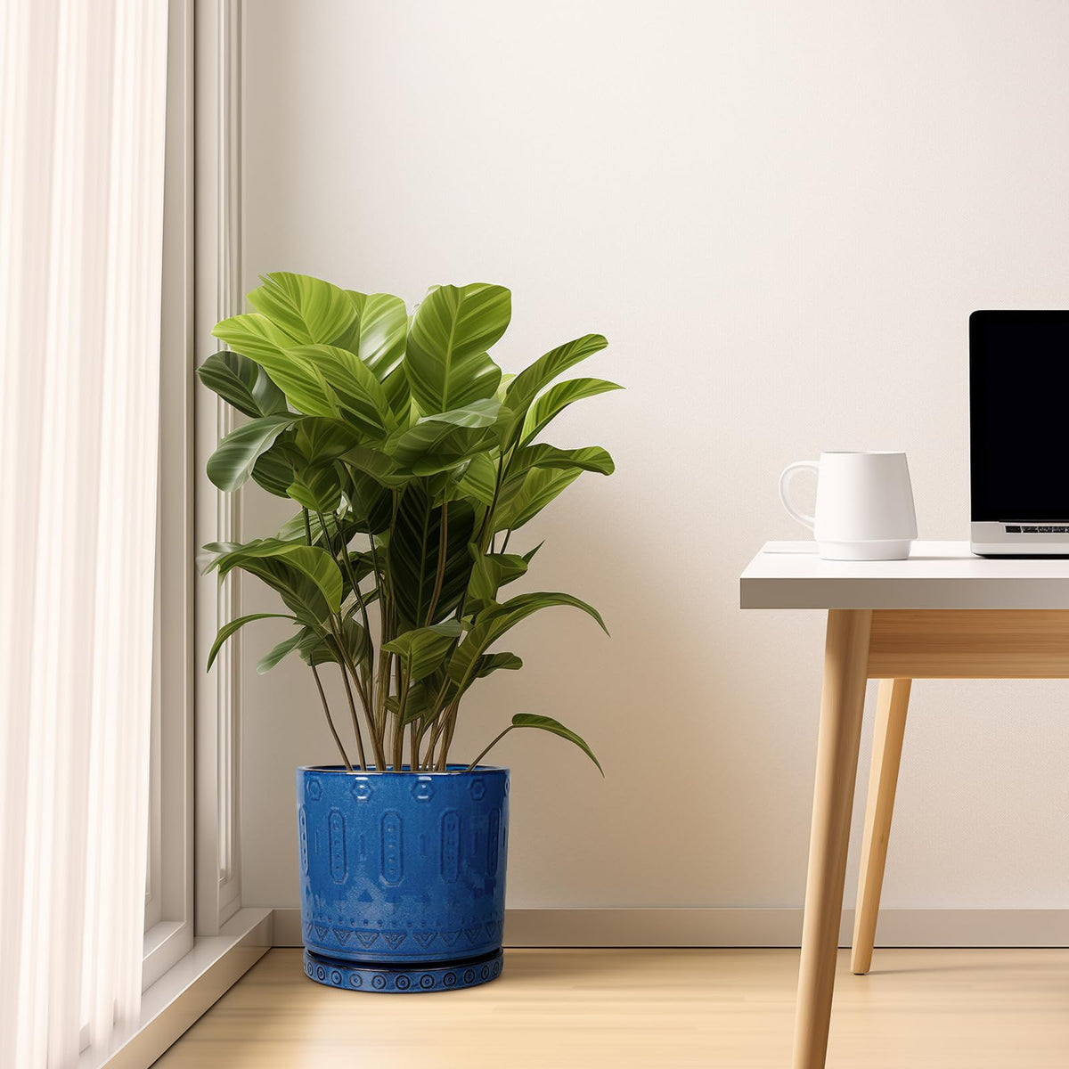 Eightpot durable ceramic construction promises long-term enjoyment in patios and living areas.