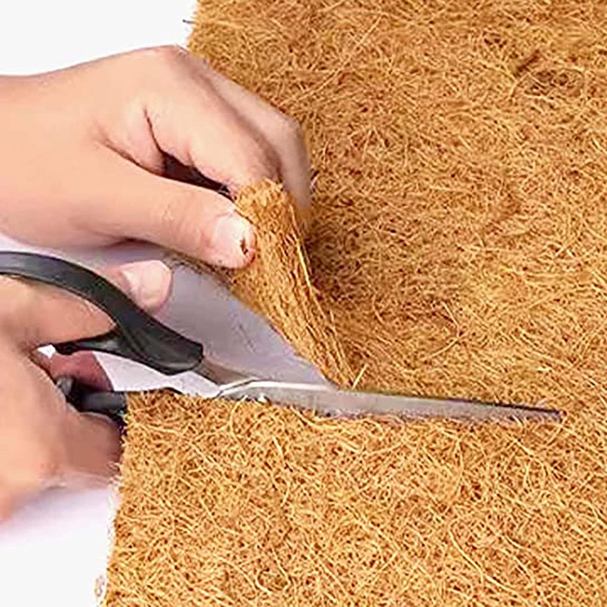 EIMQUVW hanging basket liner coir for plant root breathability