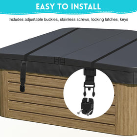 EINDER heavy-duty nylon straps resist fraying for long-lasting protection.