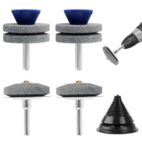 EINDER lawn mower blade sharpener base stainless in action for durable, precise sharpening.
