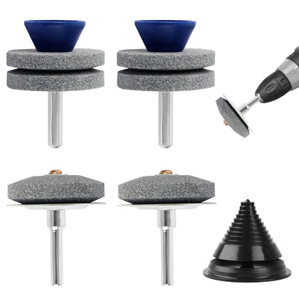 EINDER lawn mower blade sharpener base stainless in action for durable, precise sharpening.