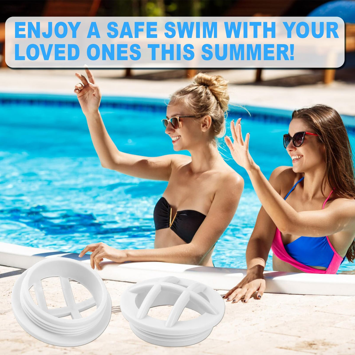 EINDER SP1026 suitable for pools and hot tubs, versatile inlet grate option