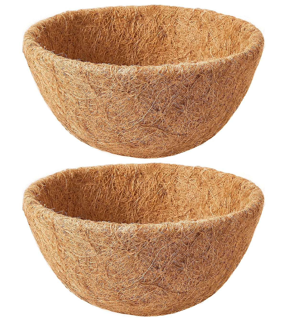 EINYEXW 12-inch coconut liner pack ready for hanging baskets enhances moisture balance