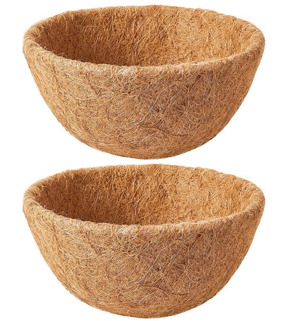 EINYEXW 12-inch coconut liner pack ready for hanging baskets enhances moisture balance