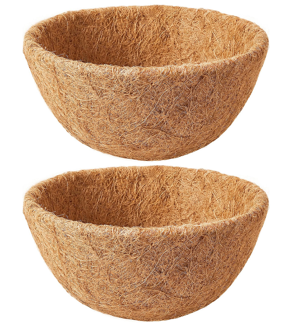 EINYEXW 12-inch coconut liner pack ready for hanging baskets enhances moisture balance