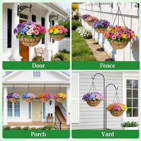 EINYEXW natural liner elevates garden decor with a lush, sustainable backdrop