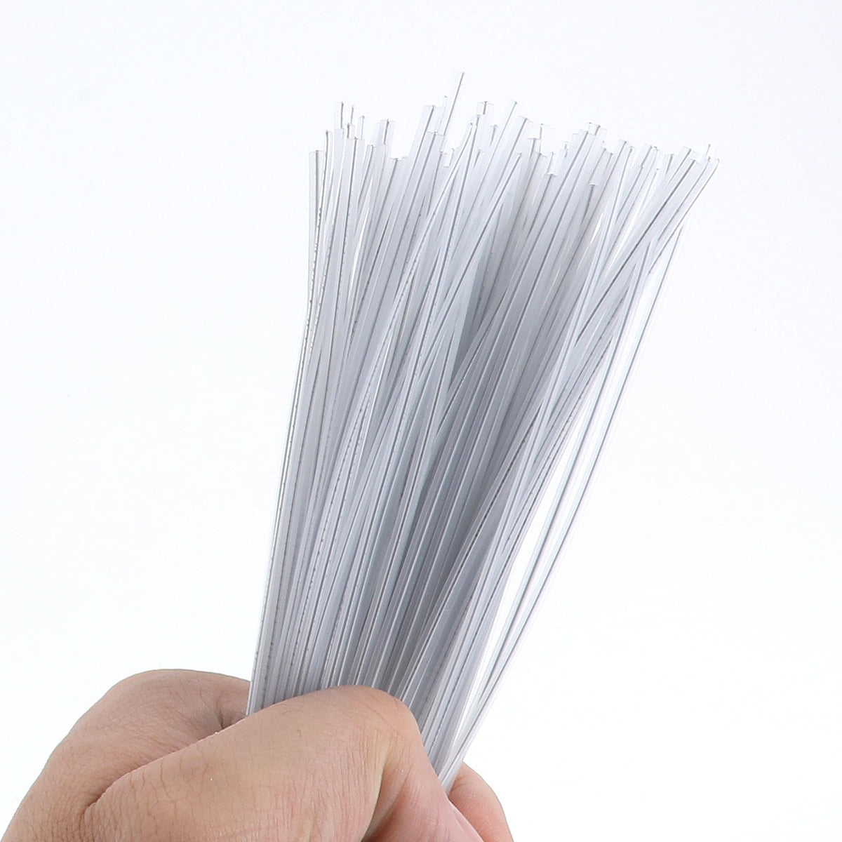 Eiodoni clear twist ties 6in sturdy metal core for durable, reusable sealing.