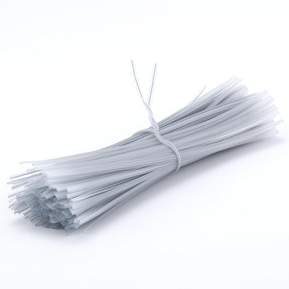 Eiodoni clear twist ties 6in pack for airtight bag sealing and easy organization.