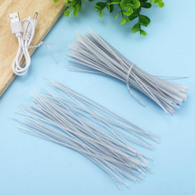 Eiodoni clear twist ties 6in with transparent coating blends with packaging aesthetics.