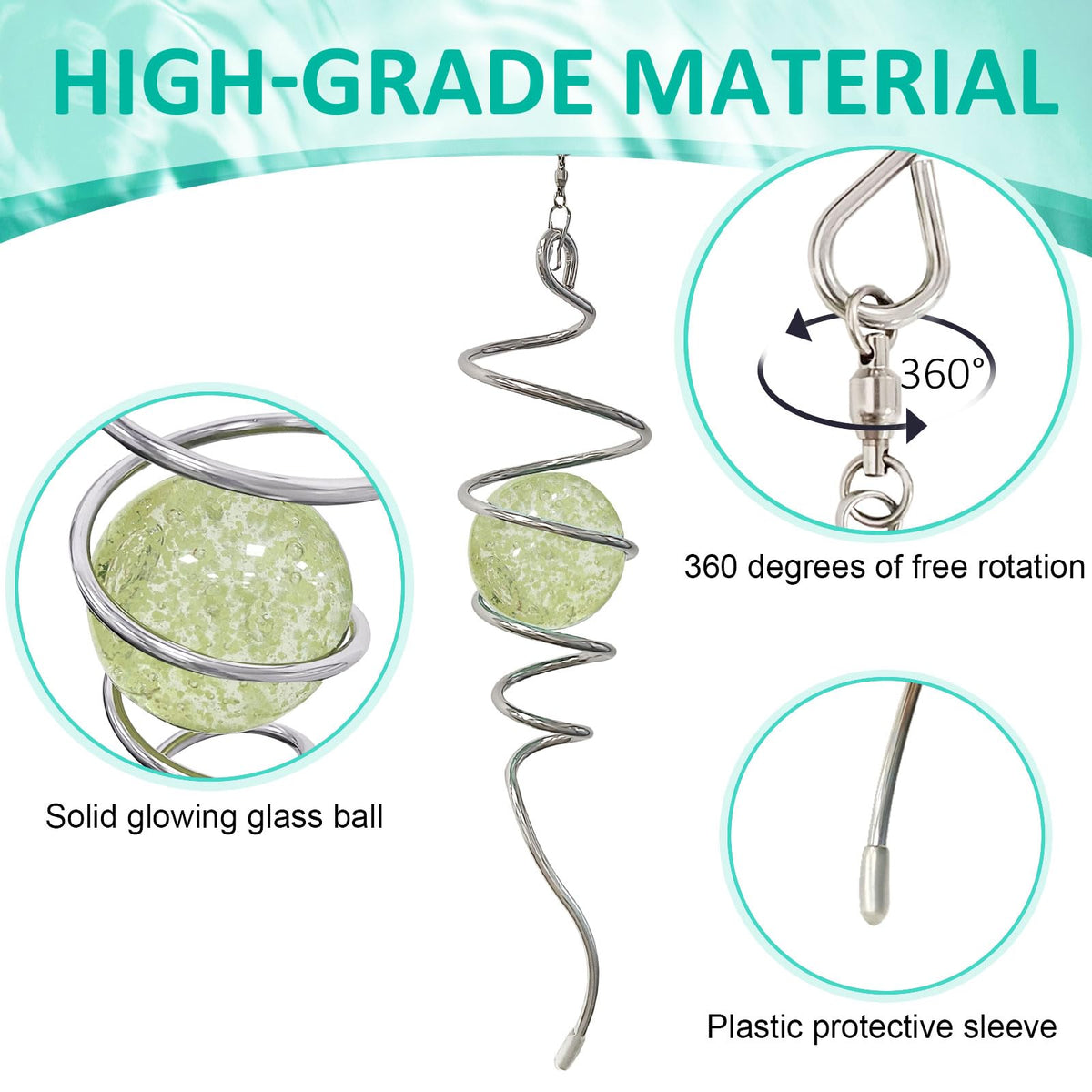 Eiryhope 360° swivel hook enables flexible placement and easy adjustment