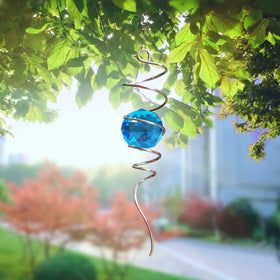 Eiryhope wind spinner spiral swivel accentuates outdoor decor with dynamic motion
