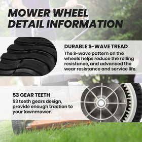 EISENKERN 734-04018 8-inch diameter wheel fits standard mower axles