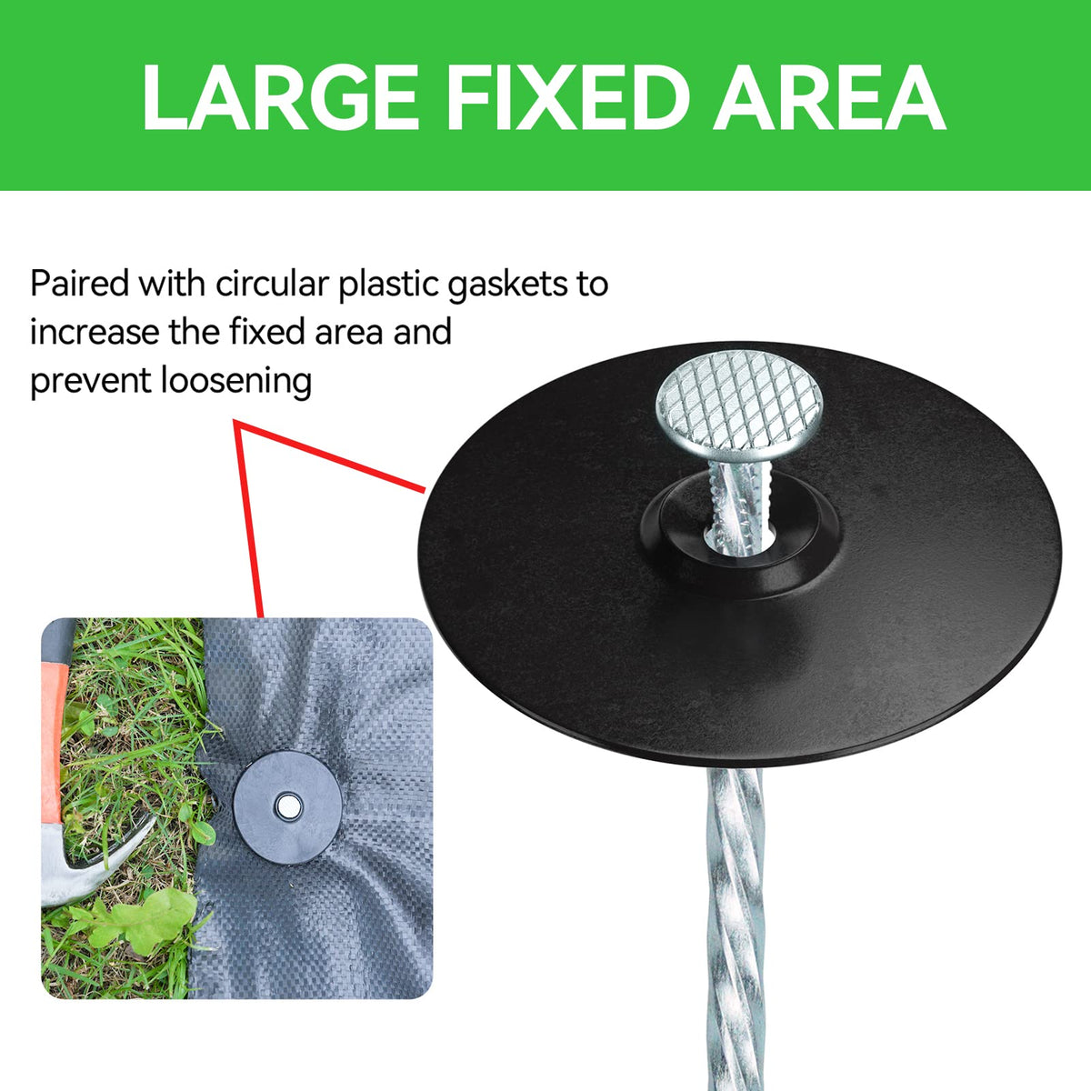 EISENSP galvanized steel spiral stake ready for heavy-duty outdoor use.