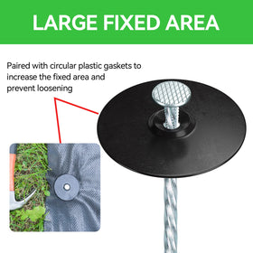 EISENSP galvanized steel spiral stake ready for heavy-duty outdoor use.