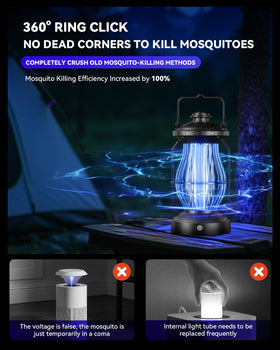 Ejonix quiet-operation zapper delivers low-noise pest control for peaceful evenings.
