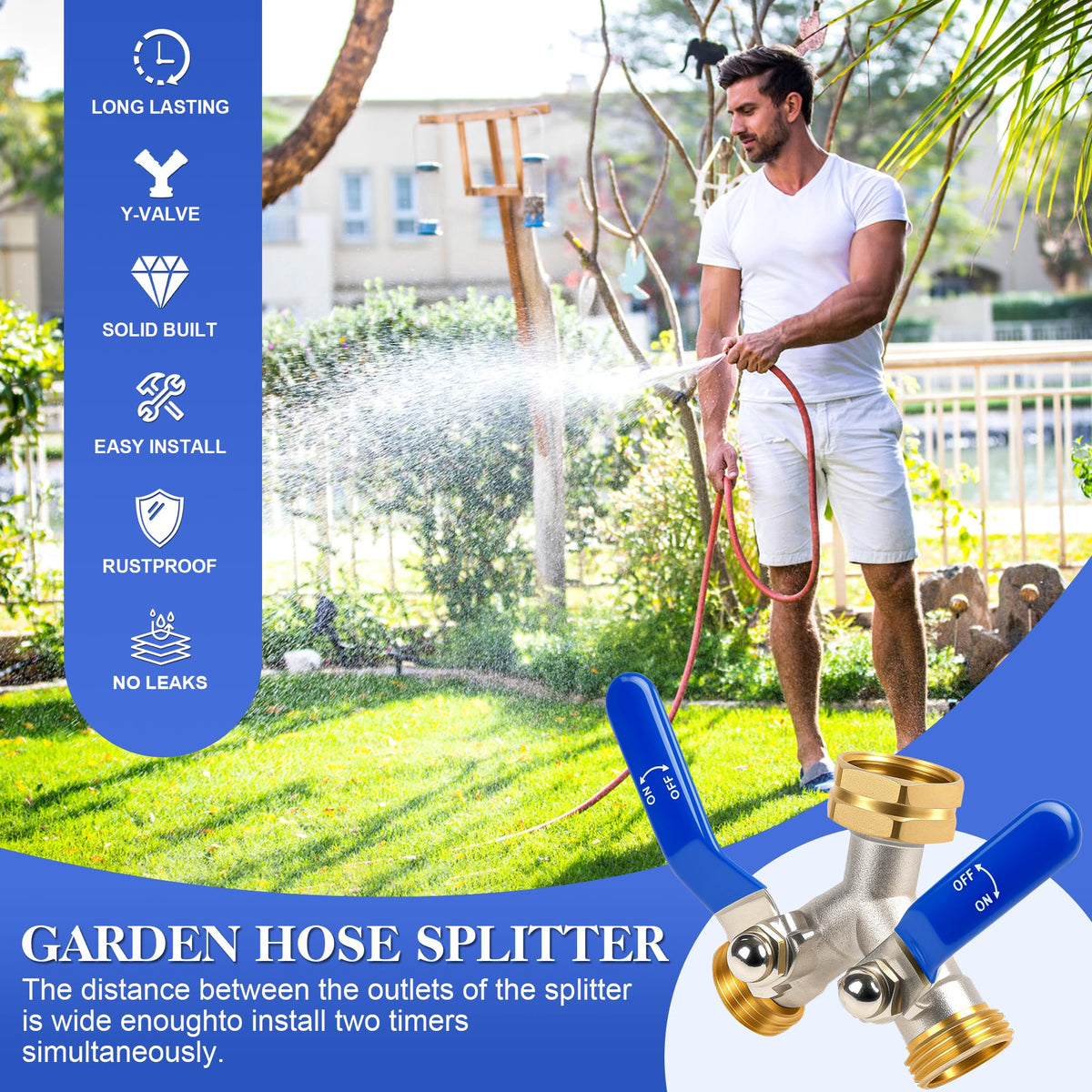 EJW double-spout design enabling two watering tasks