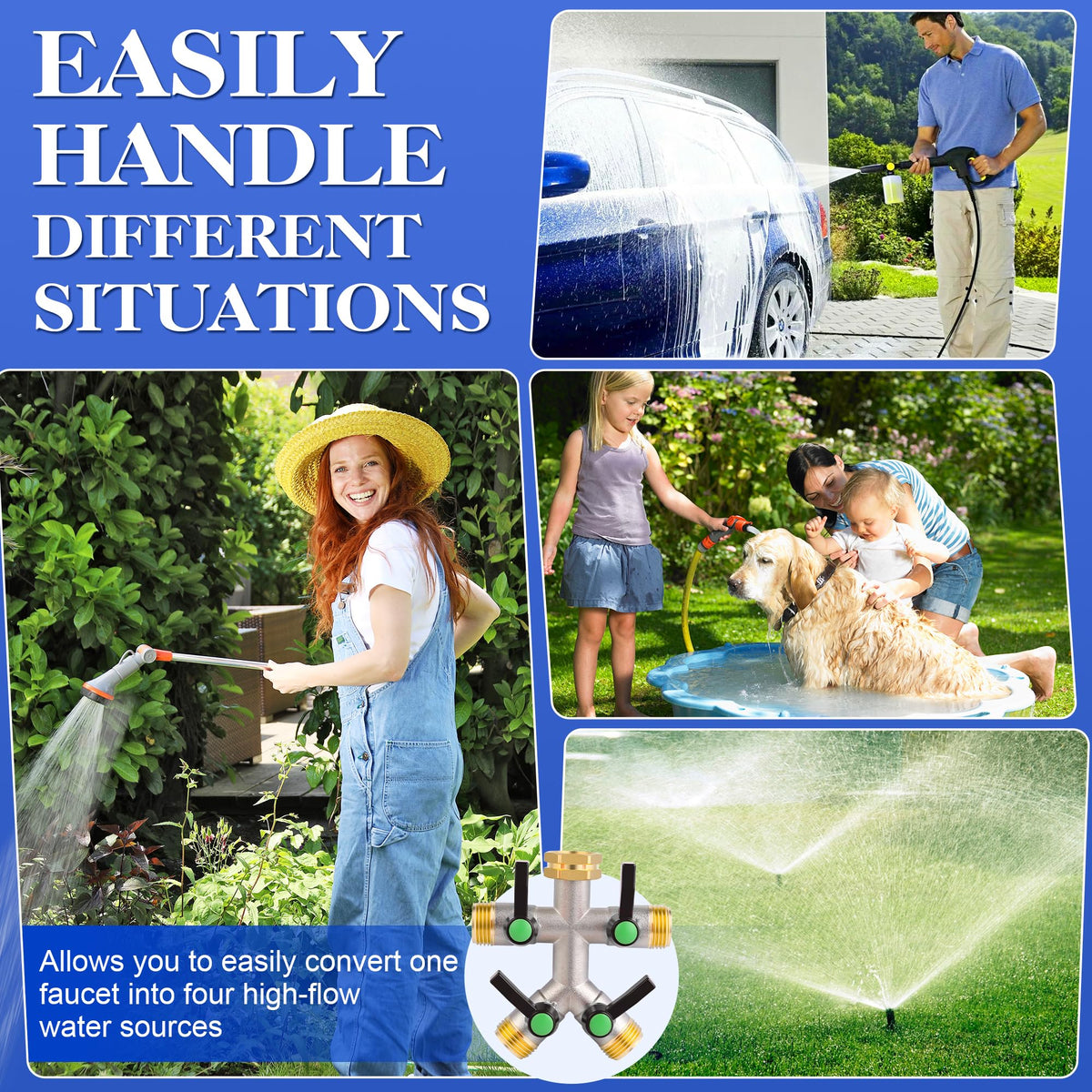 EJW independent valves provide precise control at each outlet.