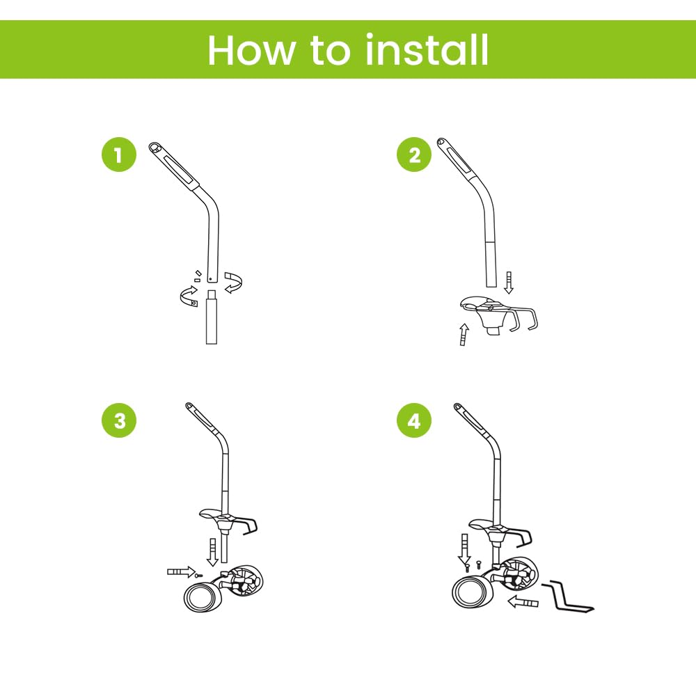 EJWOX plant dolly adjustable handle from 5' to 6'5" for comfortable operation.