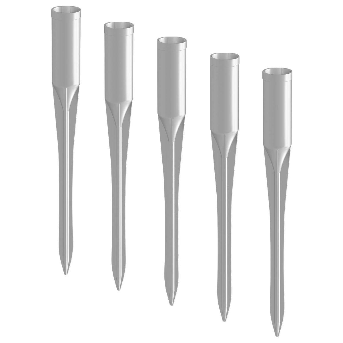 E&K fence post anchor spike penetrating soft ground for stability.