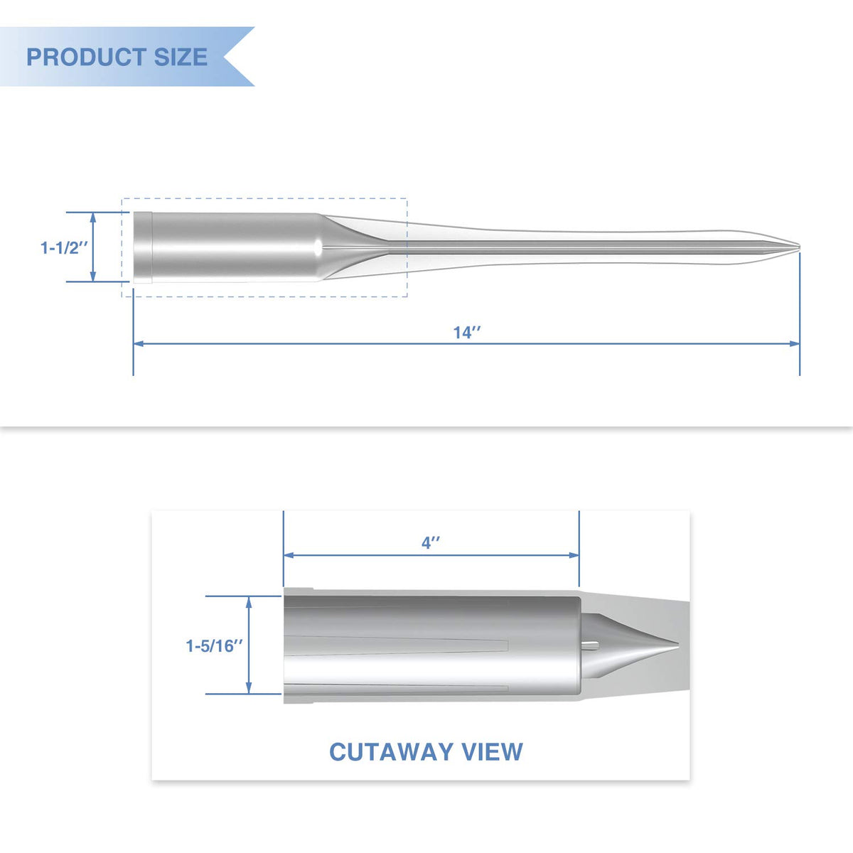 E&K anchor spike shown for soft-surface fence setups.