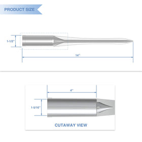 E&K anchor spike shown for soft-surface fence setups.