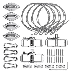E&K Sun Shade hardware kit winches are built for secure, smooth tensioning.