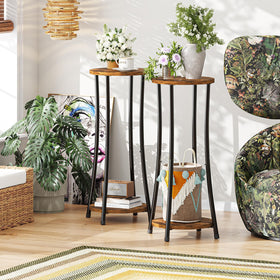 Ekisemio versatile corner plant stand enhancing living spaces.