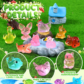 EKisemio glow mini unicorn figurine adds magic to desks and shelves.