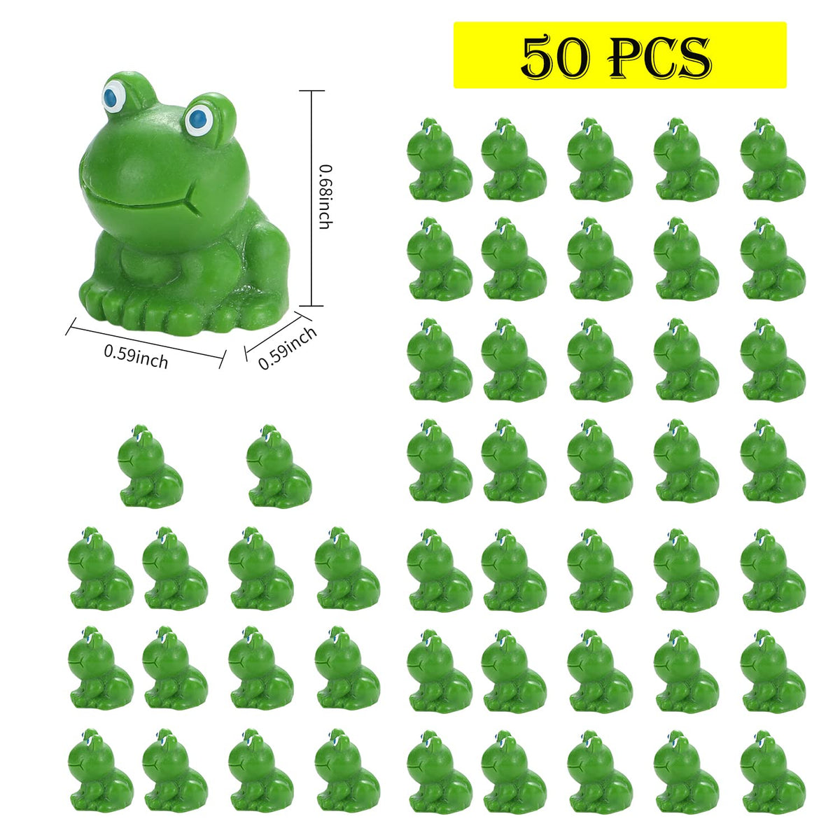 EKisemio mini frog garden decor enhances terrariums and succulents.